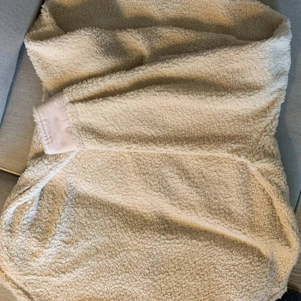 Wild Fable Cream Teddy Shacket with Button Accents - Picture 4 of 4